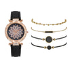 Women's Casual Sports Outdoor Watch Set Alloy Case And Strap Mineral Reinforced Glass Mirror Round Dial