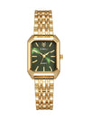 Women's Casual Square Alloy And Stainless Steel Band Fashion Quartz Watch