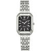 Women's Casual Square Alloy And Stainless Steel Band Fashion Quartz Watch