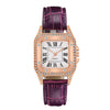 Women's Casual Square Alloy Case Imitation Leather Strap Watch
