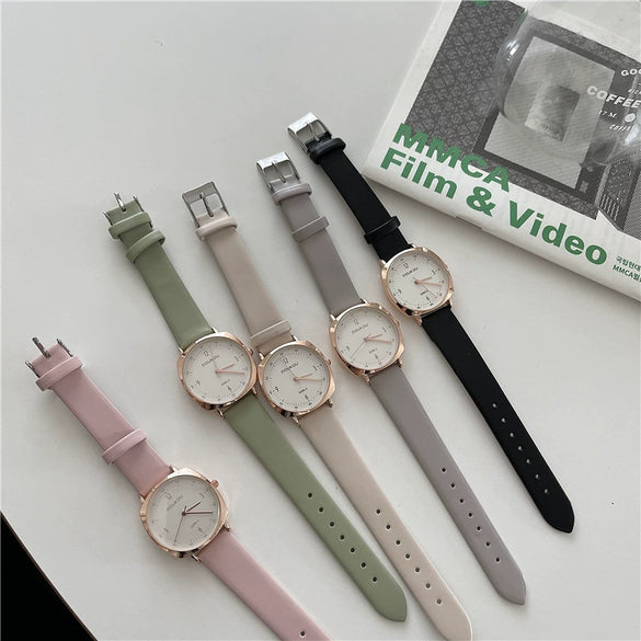 Women's Casual Square Quartz Watch Alloy Case Ordinary Glass Mirror