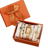 Women's Casual Square Steel Band Watch With Emerald Rhinestone Snake Eye Design Zinc Alloy Case And Alloy Strap