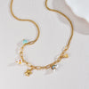 Women's Ceramic Necklace Accessories Handmade With Stainless Steel And Titanium Steel Long O Shaped Chain Electroplated With Constellation Doll Crown Heart Shape And More Patterns