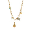 Women's Ceramic Necklace Accessories Handmade With Stainless Steel And Titanium Steel Long O Shaped Chain Electroplated With Constellation Doll Crown Heart Shape And More Patterns