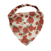Women's Chiffon Geometric Triangle Scarf With Tie Dye Pattern And Elastic Band For Wrap Or Hair Band Use