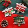 Women's Christmas Beaded Stack Bracelet With Dripping Oil Snowflake Santa Bell Elk And Christmas Tree Charms