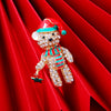 Women's Christmas Bear Brooch Alloy Cartoon Animal Diamonddecorated Decorative Jewelry Gift
