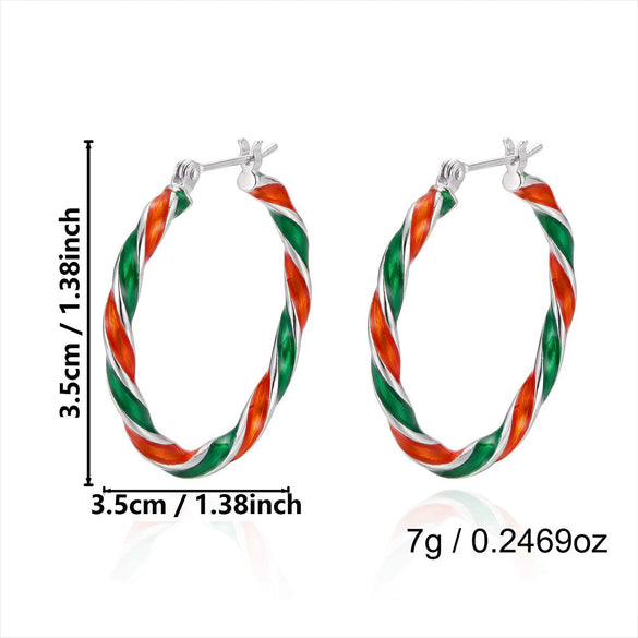 Women's Christmas Deer Earrings With Sparkling Rhinestone Detail Electroplated Alloy Design And Stainless Steel Ear Needles