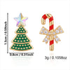 Women's Christmas Deer Earrings With Sparkling Rhinestone Detail Electroplated Alloy Design And Stainless Steel Ear Needles