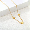 Women's Christmas Deer Pendant Necklace Stainless Steel Titanium Steel Electroplated Festive Animal Clavicle Chain Jewelry