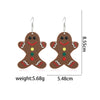 Women's Christmas Elk Bell Drop Earrings Electroplated Alloy Holiday Animal Jewelry With Stainless Steel Posts