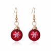 Women's Christmas Elk Bell Drop Earrings Electroplated Alloy Holiday Animal Jewelry With Stainless Steel Posts