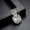 Women's Christmas Snowman Brooch With Zircon Microsetting Copper Decorative Jewelry Accessory