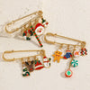 Women's Christmas Star Brooch Zinc Alloy Festive Bow Snowflake Reindeer Tree Design Electroplated Holiday Jewelry Pin