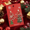 Women's Christmas Tree Earrings Hollowout Alloy Design With Sparkling Rhinestone Details Electroplated Finish And Stainless Steel Ear Needles