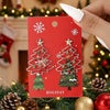 Women's Christmas Tree Earrings Hollowout Alloy Design With Sparkling Rhinestone Details Electroplated Finish And Stainless Steel Ear Needles
