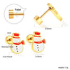 Women's Christmas Tree Earrings Stainless Steel Electroplated Geometric Holiday Fashion Jewelry