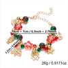 Women's Christmas Tree Pendant Bracelet With Colorful Beads Electroplated Alloy Jewelry In A Festive Fashion Style