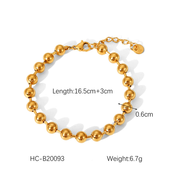 Women's Classic Heart Titanium Steel And Stainless Steel Necklace With Geometric Styling And Electroplating Ball Chain