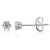 Women's Classic Sixclaw Geometric Moissanite S225 Sterling Silver Plated 18K Gold Earrings