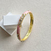 Women's Cloisonné Enamel Bracelet With Filigree Openwork And Round Enamel Retro Design