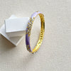Women's Cloisonné Enamel Bracelet With Filigree Openwork And Round Enamel Retro Design
