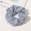 Women's Cloth And Pu Handmade Zipper Large Intestine Hair Ring Hair Accessories