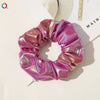 Women's Cloth And Pu Handmade Zipper Large Intestine Hair Ring Hair Accessories