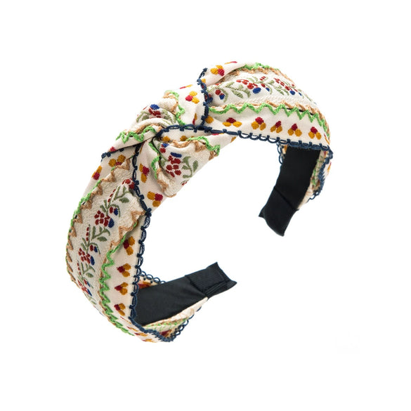 Women's Cloth Cross Handmade Embroidery Headband Hair Accessories