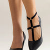 Women's Cloth Elastic Anklets With Geometric Design