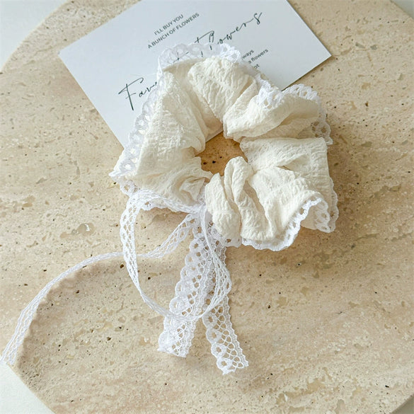Women's Cloth Geometric Seersucker Lace Triangle Headband Hair Band