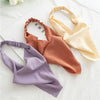 Women's Cloth Geometric Solid Color Elastic Headscarf Hair Band Triangle Hair Accessories
