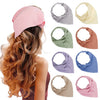 Women's Cloth Geometric Solid Color Elastic Headscarf Hair Band Triangle Hair Accessories