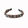 Women's Cloth Handmade Floral Plaid Hair Hoop Headband Hair Accessories