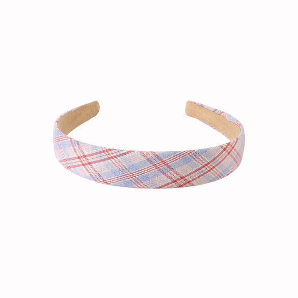 Women's Cloth Handmade Floral Plaid Hair Hoop Headband Hair Accessories