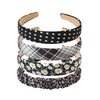 Women's Cloth Handmade Floral Plaid Hair Hoop Headband Hair Accessories