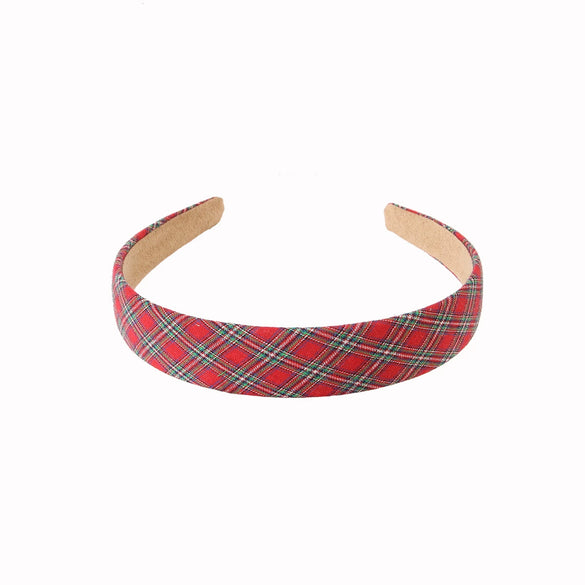 Women's Cloth Handmade Floral Plaid Hair Hoop Headband Hair Accessories
