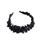 Women's Cloth Handmade Simple Pleated Wave Widebrimmed Hair Hoop Headwear