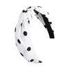Women's Cloth Handwoven Leopard Print And Plaid Widebrimmed Knotted Headband Headwear