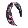 Women's Cloth Handwoven Leopard Print And Plaid Widebrimmed Knotted Headband Headwear