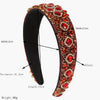 Women's Cloth Headband Fashion Retro Baroque Style Set With Diamonds