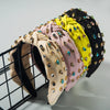 Women's Cloth Headband With Pleated Knot And Diamond Embellishment Fashion Geometric Full Diamond Hair Accessory