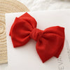 Women's Cloth Minimalist Pure Handmade Knotted Bow Spring Clip Hairpin Headwear Accessories