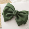 Women's Cloth Minimalist Pure Handmade Knotted Bow Spring Clip Hairpin Headwear Accessories