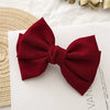 Women's Cloth Minimalist Pure Handmade Knotted Bow Spring Clip Hairpin Headwear Accessories