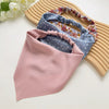 Women's Cloth Satin Bag Scarf Hair Elastic Belt Triangle Geometric Hair Accessories