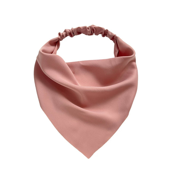 Women's Cloth Satin Bag Scarf Hair Elastic Belt Triangle Geometric Hair Accessories