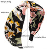 Women's Cloth Widebrimmed Flower Headband With Printing Bohemian Style Fashion Hair Accessories