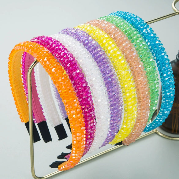 Women's Cloth Woven Crystal Hair Hoop