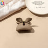 Women's Coffee Brown Frosted Shark Hair Clip Handmade Fashion Hair Accessory In Ps Abs And Pc
